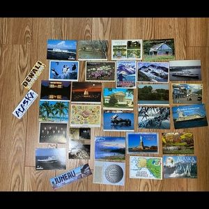 Collection of Unused Postcards & Stickers